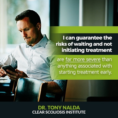 Picture of Clear Scoliosis Institute quote by Dr. Tony Nalda
