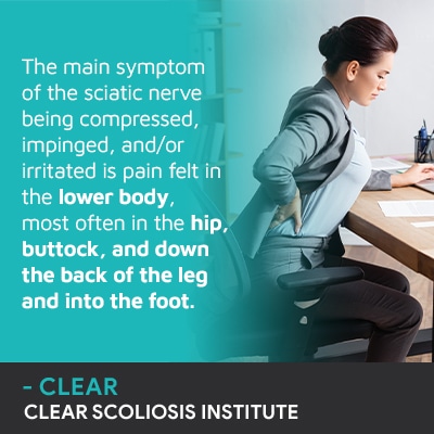 The main symptom of the sciatic