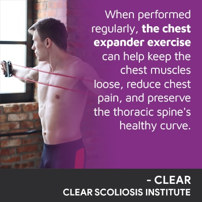 A visual representation of the quote from the text starting with “When performed regularly, the chest"