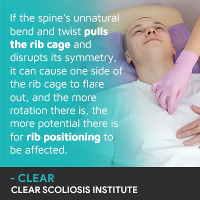 A visual representation of the quote from the text starting with “If the spine's unnatural bend"