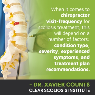 A visual representation of the quote from the text starting with “When it comes to chiropractor"