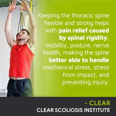 A featured image post for the blog titled: “Keeping the thoracic spine flexible and strong"