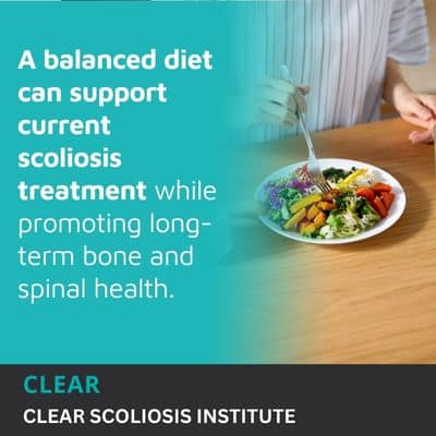 A visual representation of the quote from the text starting with “Here at the CLEAR Scoliosis Institute, we"