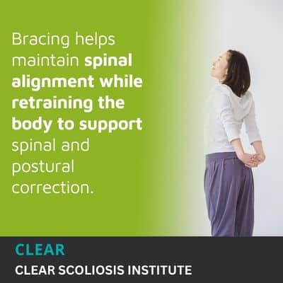 A visual representation of the quote from the text starting with “While the brace is applying pressure to"