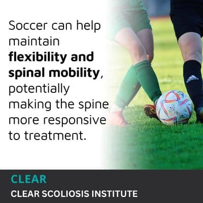 A visual representation of the quote from the text starting with “While the dynamic movements of soccer"