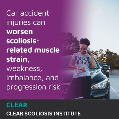 A visual representation of the quote from the text starting with “A common effect of scoliosis is muscle"